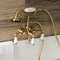 Kingston Brass AE23T7 3-3/8 Inch Wall Mount Tub Faucet with Hand Shower, Brushed Brass AE23T7 - alternate 4